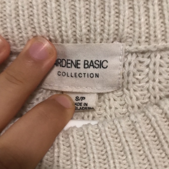 White knit Arden cropped sweater - Picture 2 of 3